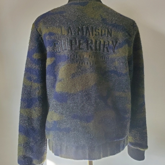 SUPERDRY Evie  wool bomber. Size medium - Picture 8 of 15